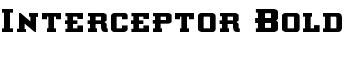 Interceptor Bold font
