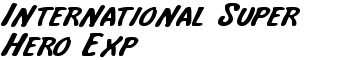 download International Super Hero Exp font