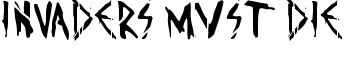 Invaders must die font