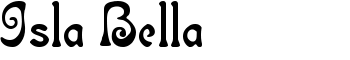 download Isla Bella font