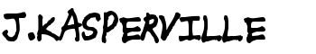 J.Kasperville font