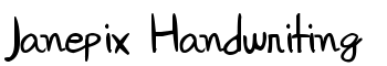 Janepix Handwriting font