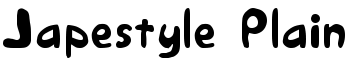 Japestyle Plain font