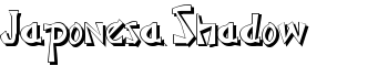 download JaponesaShadow font