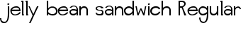 jelly bean sandwich Regular font