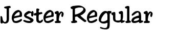 Jester Regular font