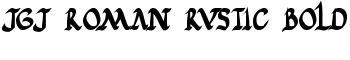 JGJ Roman Rustic Bold font