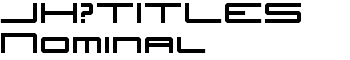 JH_TITLES Nominal font