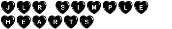 JLR Simple Hearts font