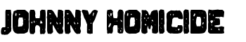 Johnny Homicide font