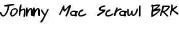 Johnny Mac Scrawl BRK font