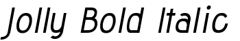 Jolly Bold Italic font