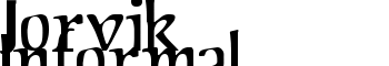 Jorvik Informal font