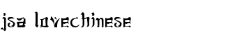 jsa lovechinese font