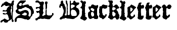 JSL Blackletter font