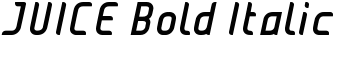 JUICE Bold Italic font