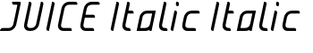 JUICE Italic Italic font