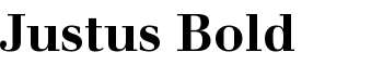 Justus Bold font