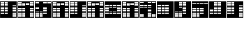 katakana,block font