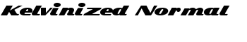 Kelvinized Normal font