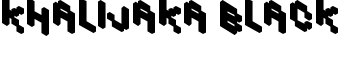 Khalijaka Black font