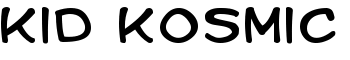 Kid Kosmic font