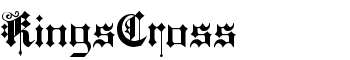 KingsCross font