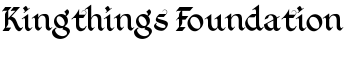 Kingthings Foundation font