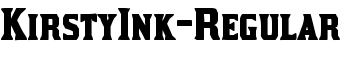 KirstyInk-Regular font