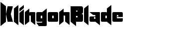 download KlingonBlade font