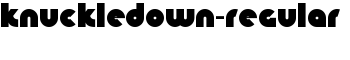 KnuckleDown-Regular font