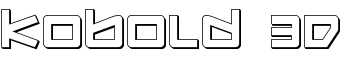 Kobold 3D font