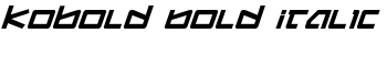 Kobold Bold Italic font