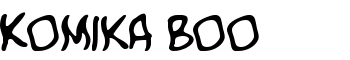 downloadKomika Boo font