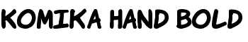 download Komika Hand Bold font