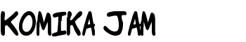 Komika Jam font