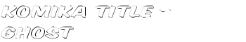 Komika Title - Ghost font