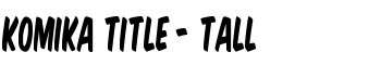 download Komika Title - Tall font