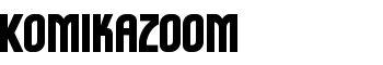 Komikazoom font