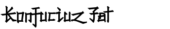 download Konfuciuz Fat font