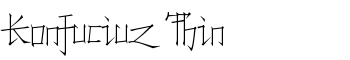 download Konfuciuz Thin font