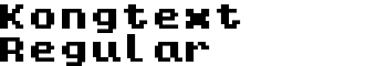 Kongtext Regular font