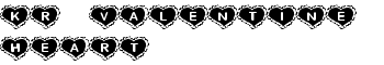 KR Valentine Heart font