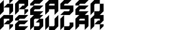 Kreased Regular font