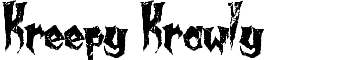 Kreepy Krawly font