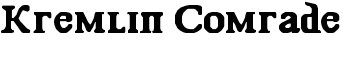 download Kremlin Comrade font