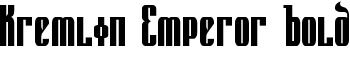 Kremlin Emperor Bold font