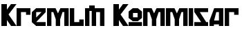 Kremlin Kommisar font