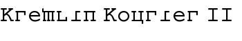 Kremlin Kourier II font