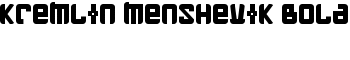 Kremlin Menshevik Bold font